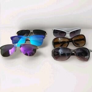 Lot Of 6 New Stylish Women’s Sunglasses Multiple Styles And Colors All Brands